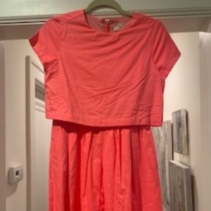 J. Crew Girls Hot Pink/Orange Summer Dress Size 14